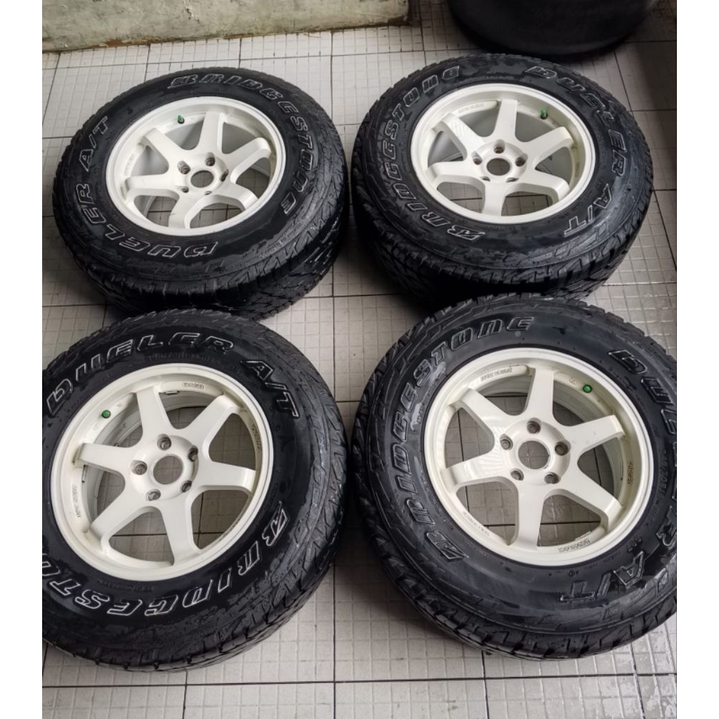 VELG TE37 R16 PCD 5X114.3 PLUS BAN TUBLES TEBAL