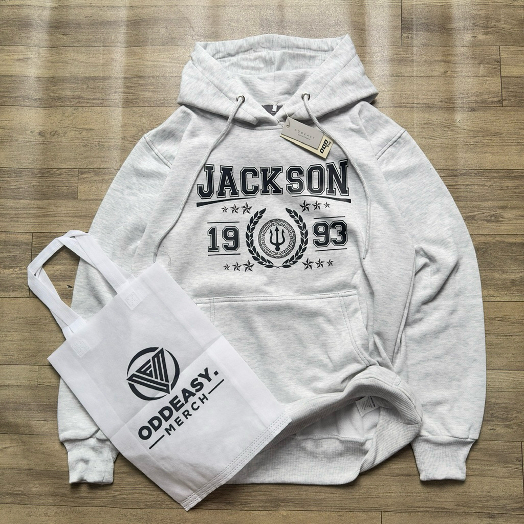 HOODIE Jaket JACKSON 1993 Free Bag Tebal Lembut Sablon Pria Wanita Distro Zipper Hitam - Nyaman, Swe
