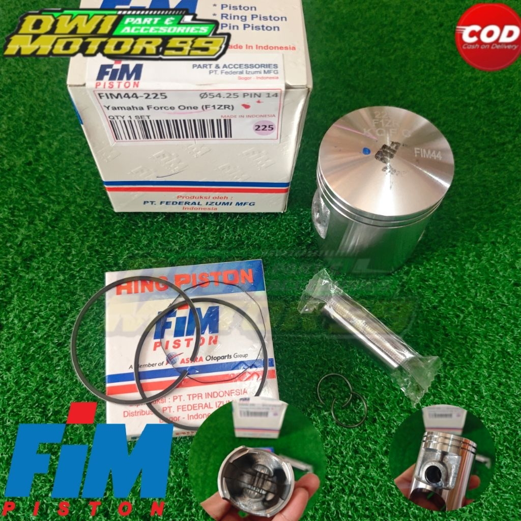 SEHER SET PISTON KIT MERK FIM F1ZR FIZ R FIZR FORCE ONE OS DIATAS 2O0 225 250 300 350 400 ORIGINAL F