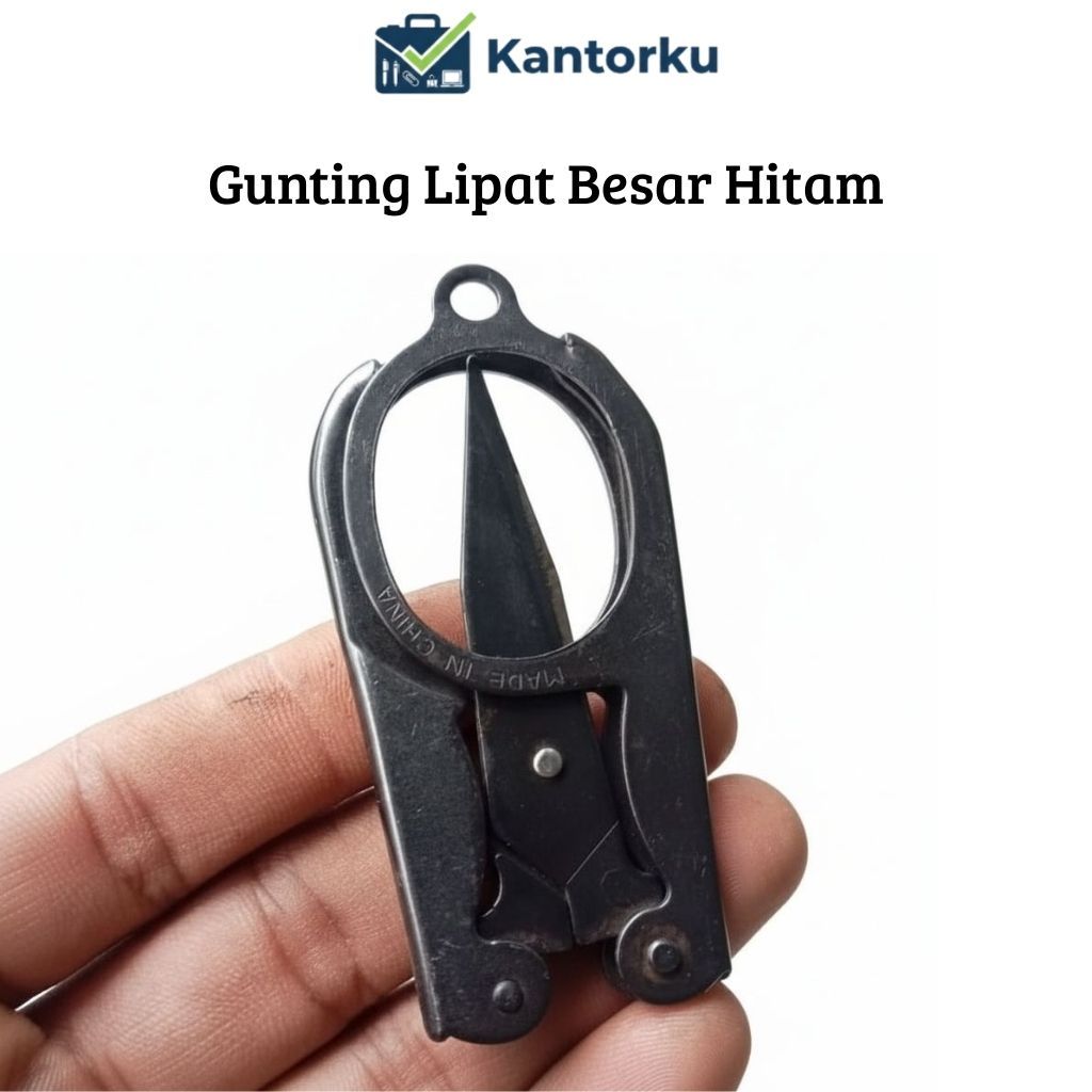 Gunting Lipat Hitam Besar 12 cm Gunting Praktis
