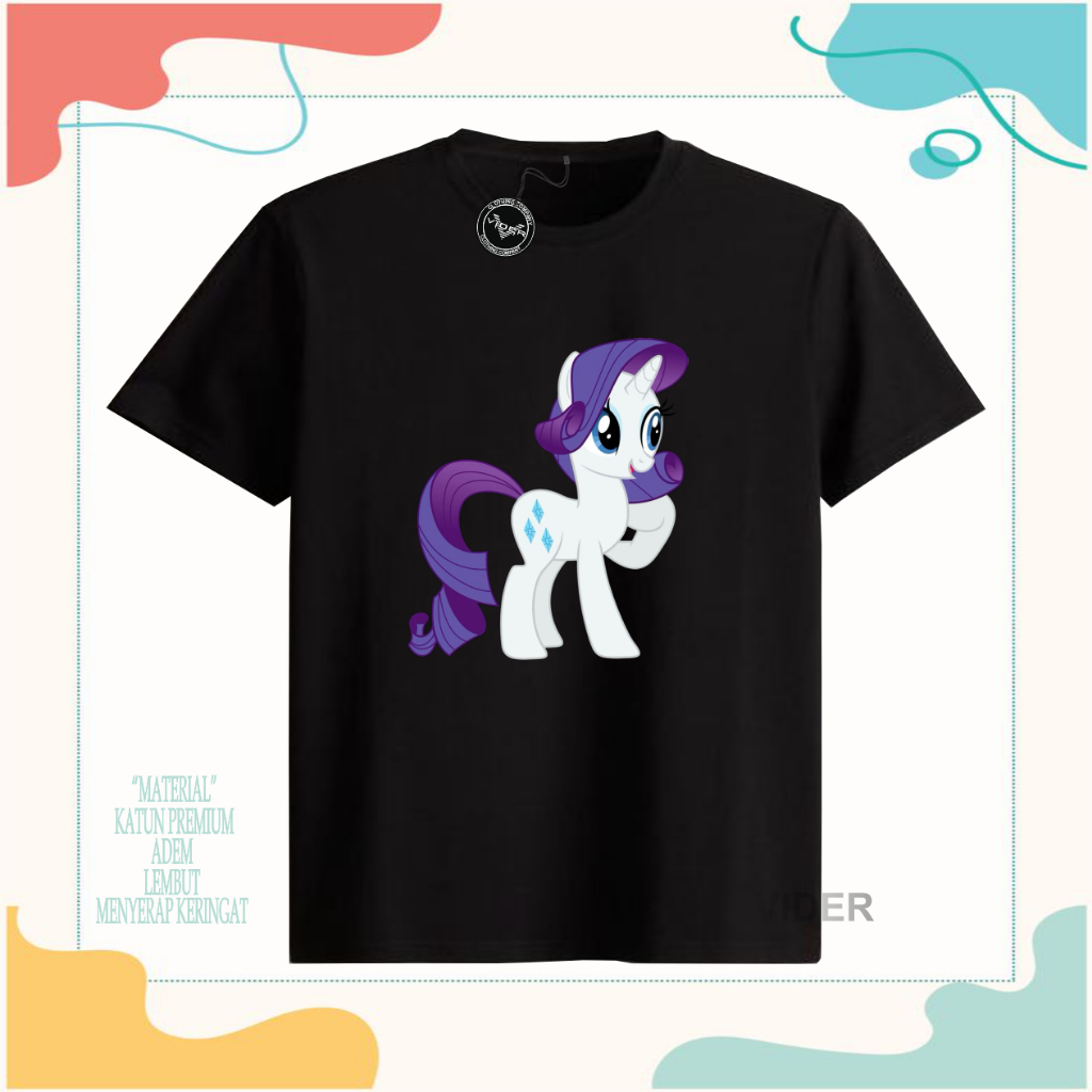 Kaos anak cewe  karakter Kuda pony/Baju anak cewe Kuda pony
