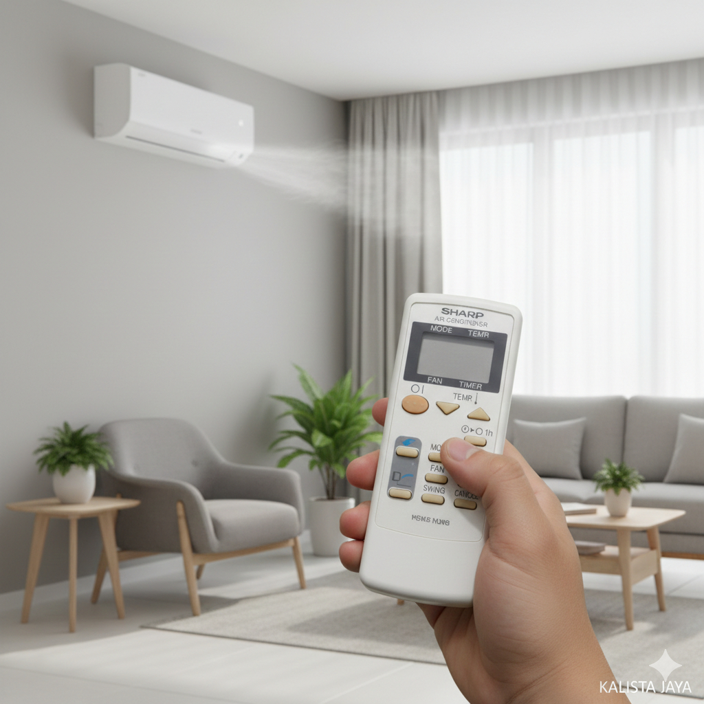 REMOTE REMOT AC SHARP CRMC-A793JBEZ ORIGINAL ASLI