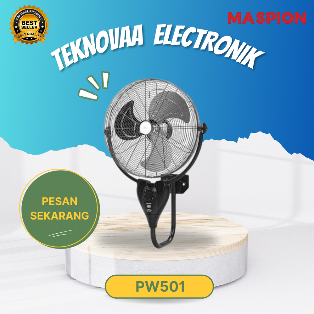 KIPAS ANGIN MASPION PW 501 POWER FAN/PW501/PW-501/POWER WALL FAN 20"/ORIGINAL MASPION/GARANSI RESMI