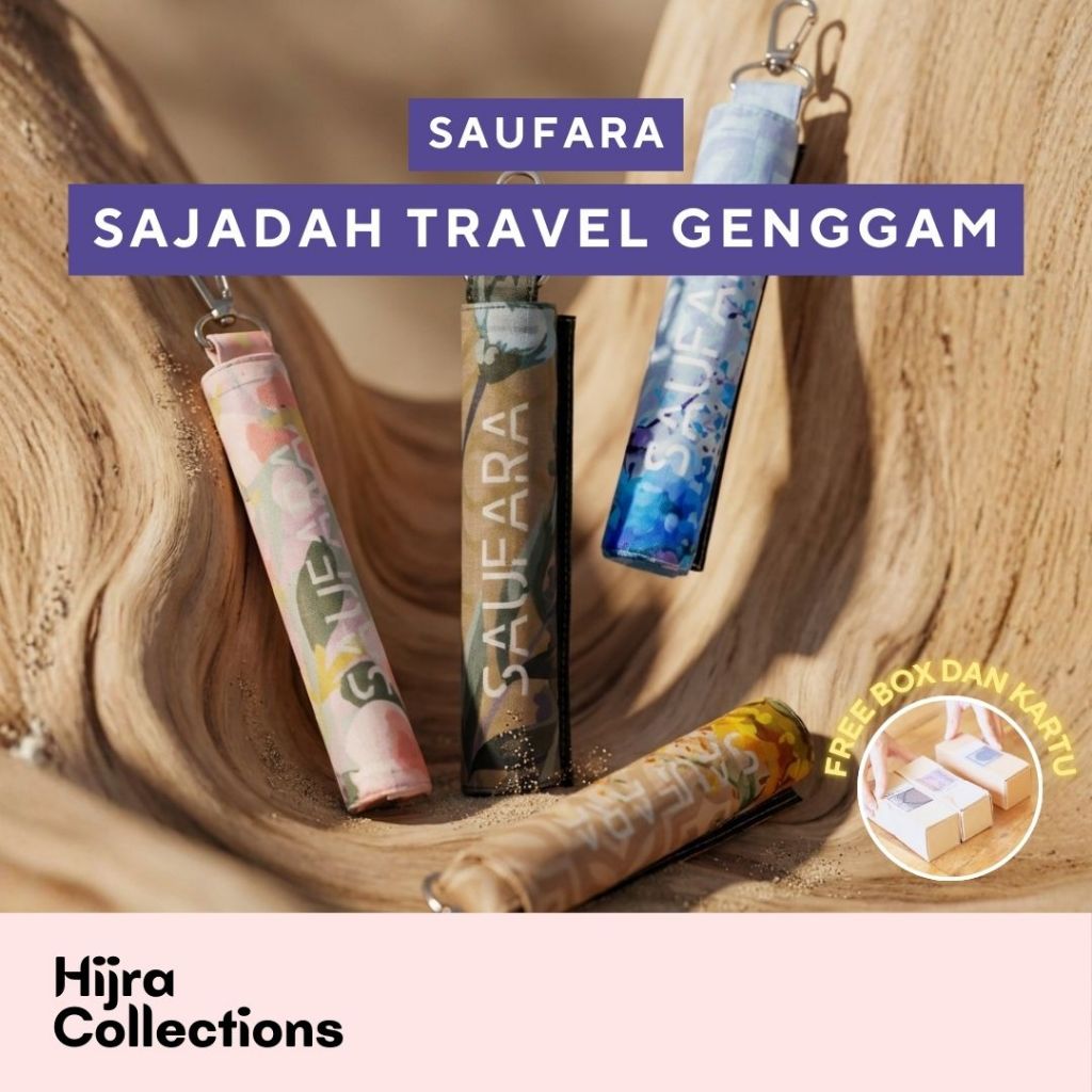 SAUFARA Sajadah Travel Genggam / Gulung  | Waterproof Kecil Tipis Ringan Praktis Premium