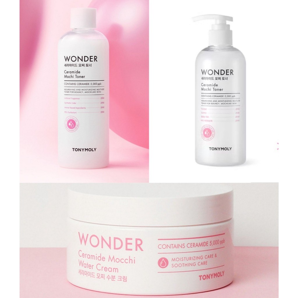 Tony Moly Wonder Ceramide Mochi Toner / TONY MOLY Wonder Ceramide Mocchi Water Cream
