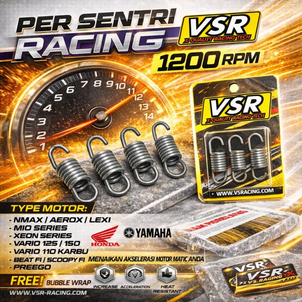 Per Kampas Ganda 1200rpm Beat Fi Per Sentri 1200 rpm Vario 125 Per Centri 1200 RPM Nmax VSR Racing