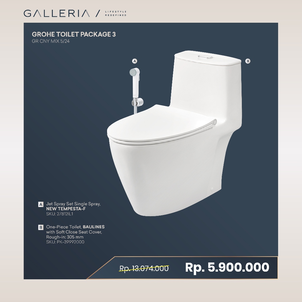 Grohe Baulines Toilet Package / Grohe Paket Kloset