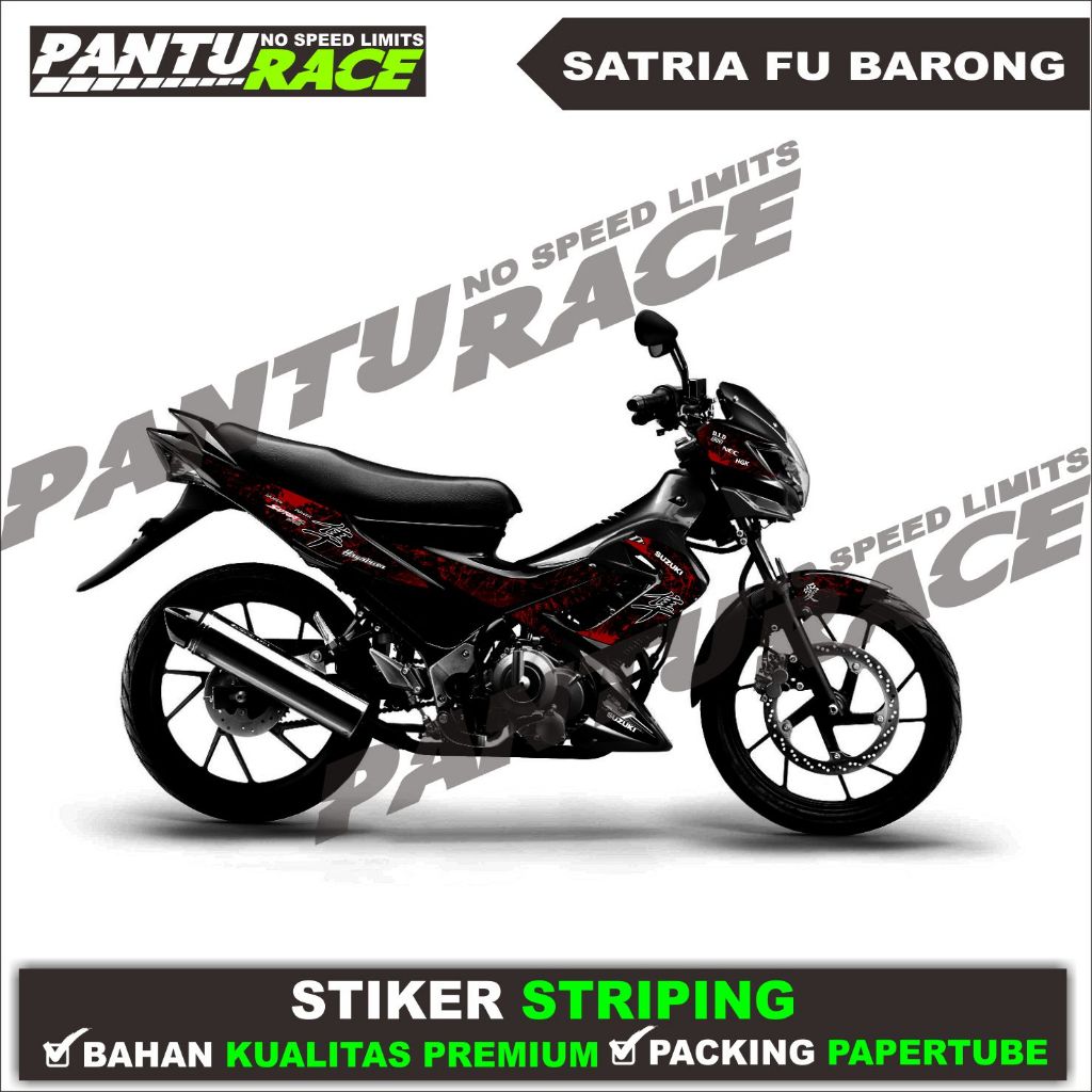 Stiker Striping Satria Fu Barong / Striping Satria Fu Barong Motif Hayabusa