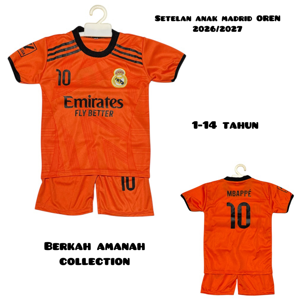 kaos anak bola/ setelan baju bola anak terbaru/ pakaian futsal anak/ kaos bola anak