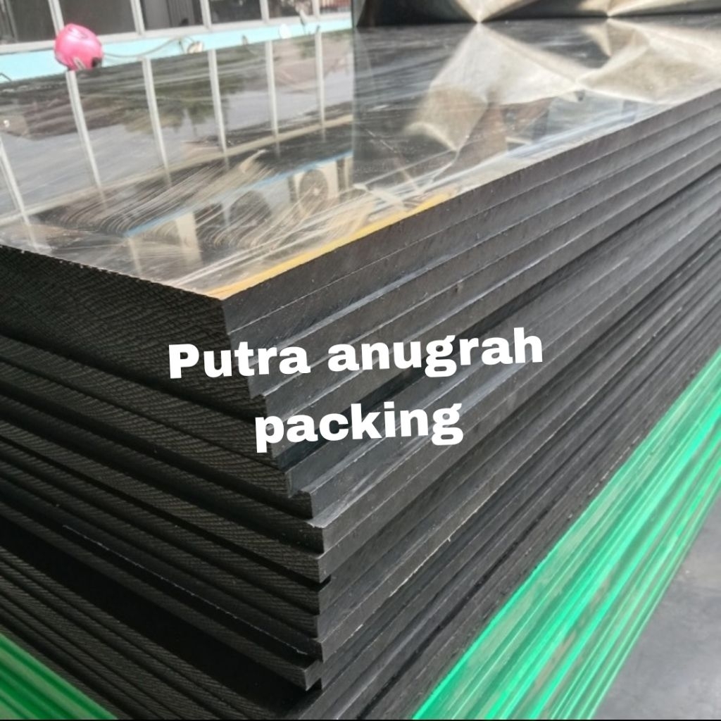 Nylon PE hitam lembaran 2mm x 100cm x 200cm / Polyethylene HDPE Sheet