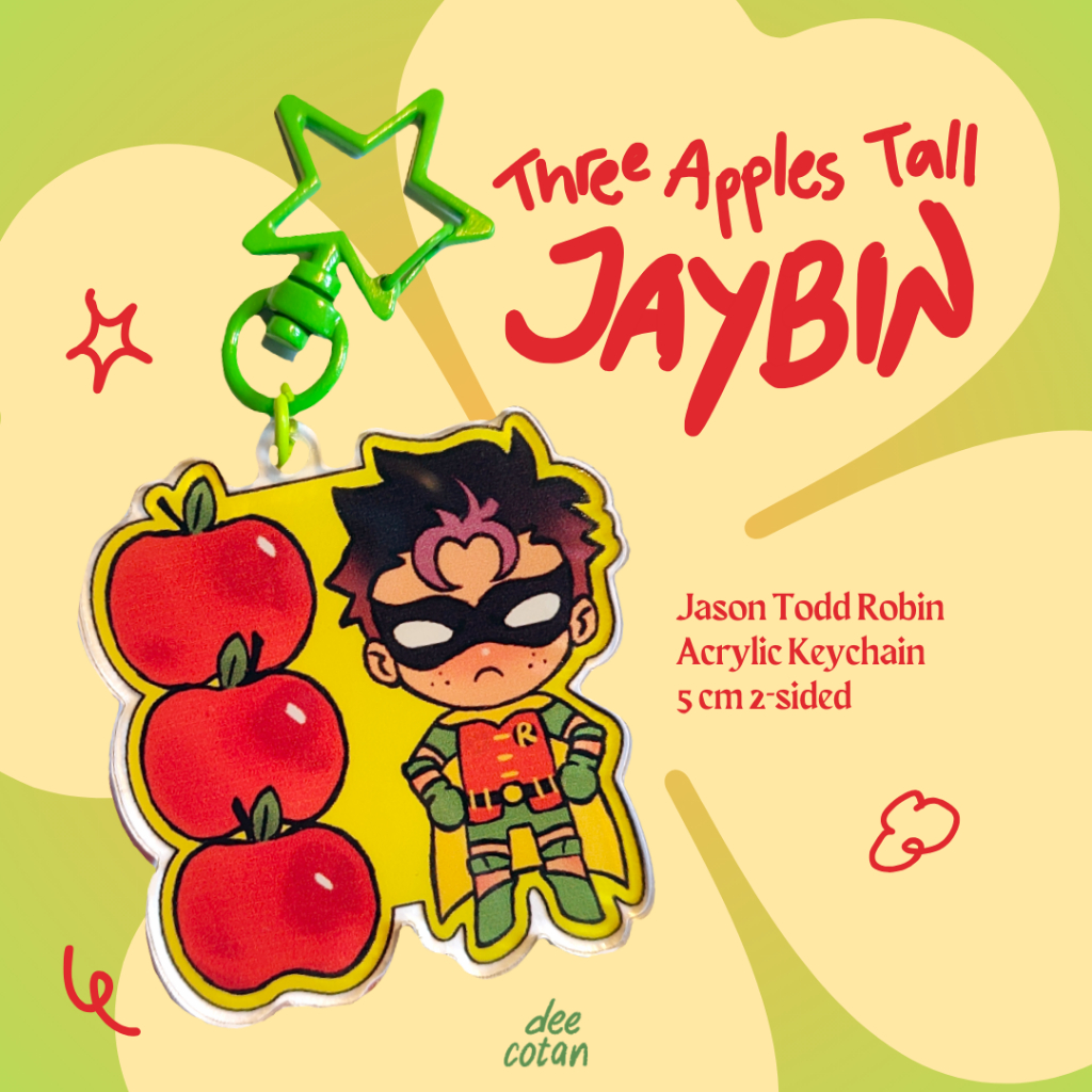 [DC COMICS] THREE APPLES TALL JASON TODD ROBIN ACRYLIC KEYCHAIN