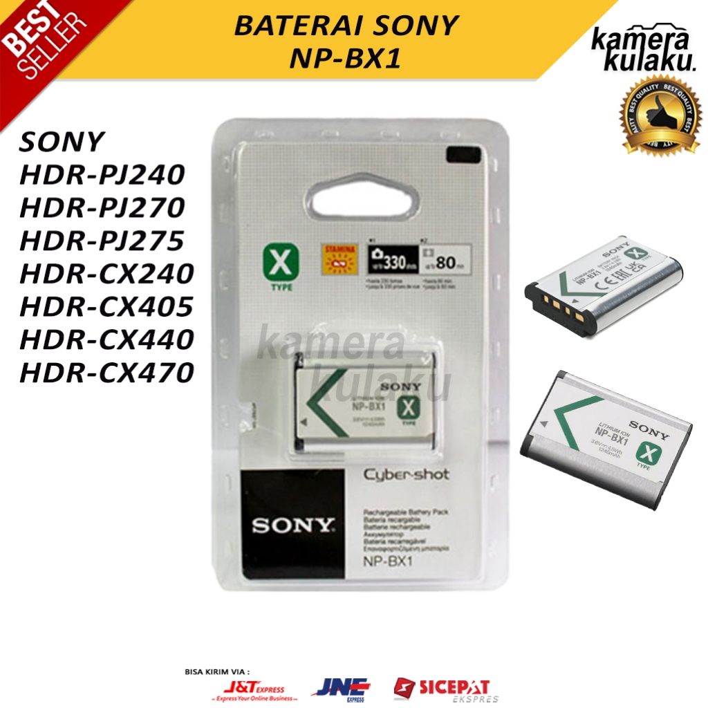 Baterai Sony Np-Bx1 for charger bc csx dsc h400 hx300 rx100 batre rx1 wx300 HDR as15 as10 cx405 hx35
