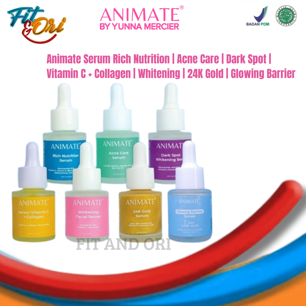 Animate Whitening Face Serum / Serum Wajah / Animate Serum