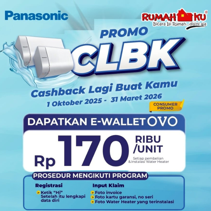 Panasonic DH-30HCDRW Water Heater 30 L Pemanas air listrik panasonic