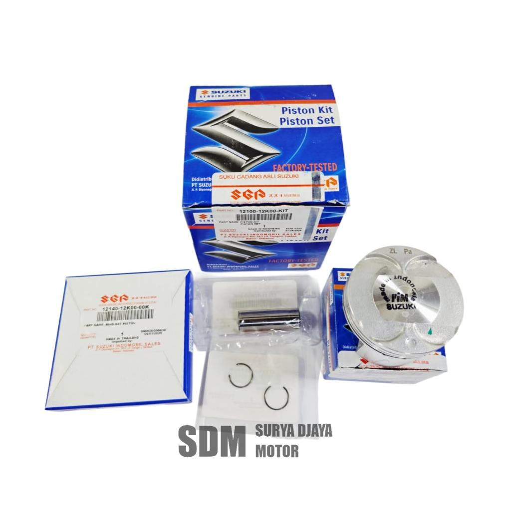 Piston kit Piston Seher satria Fu FI injeksi GSX R dan R os 0 std 12100-12K00-KIT