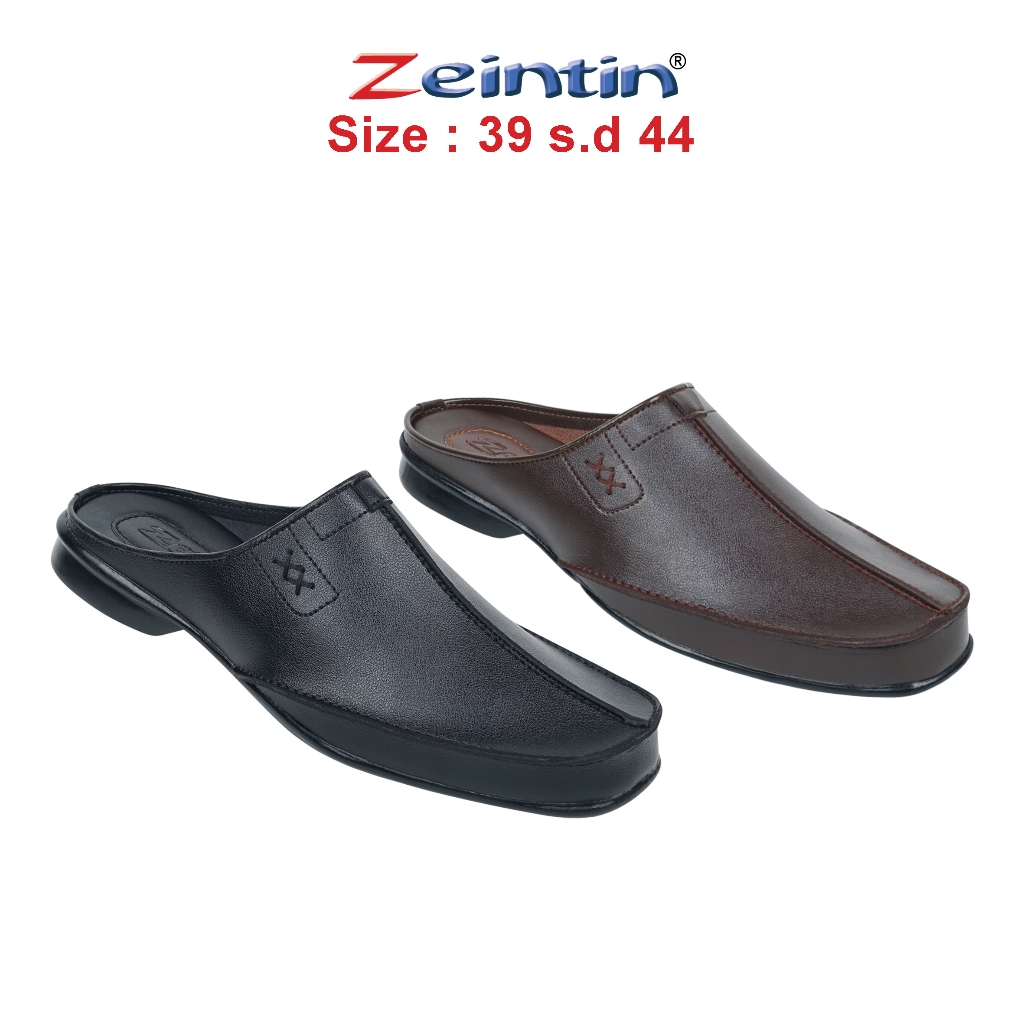Zeintin - Sandal Sepatu Bustong Selop Pria Tutong Pria Kulit Sintetis RD