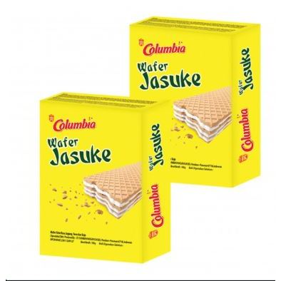 KARTON/DUS COLUMBIA WAFER CREAM JASUKE 100GR BOX ( 1 DUS ISI 24)