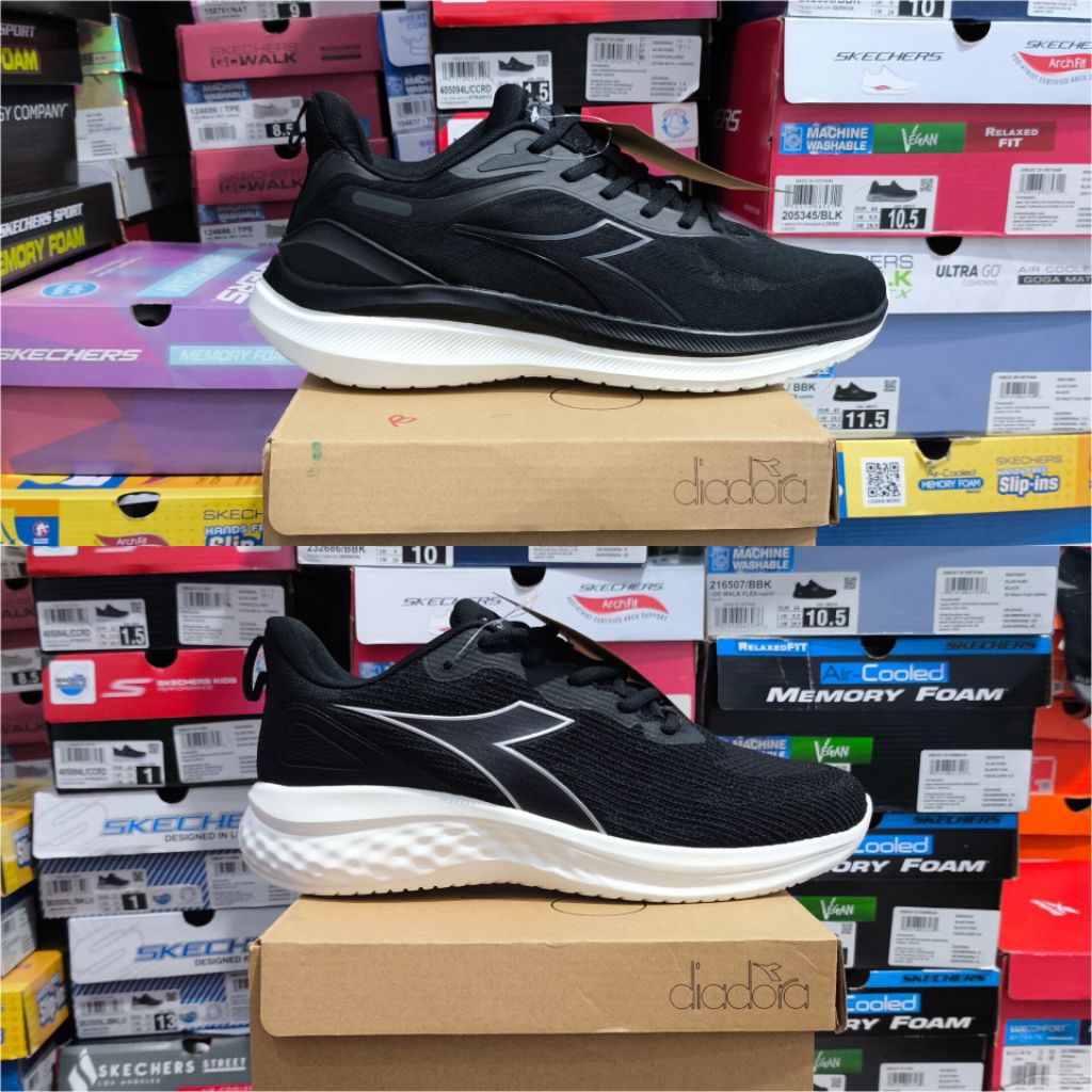 Sepatu Olahraga DIADORA HITAM RUNNING ORIGINAL