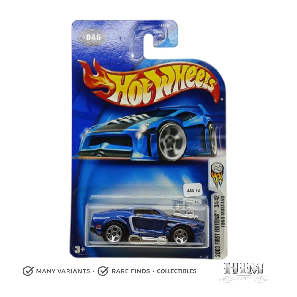 Hot Wheels Frist Editions 1968 Mustang Biru - 444FZ - FZ6