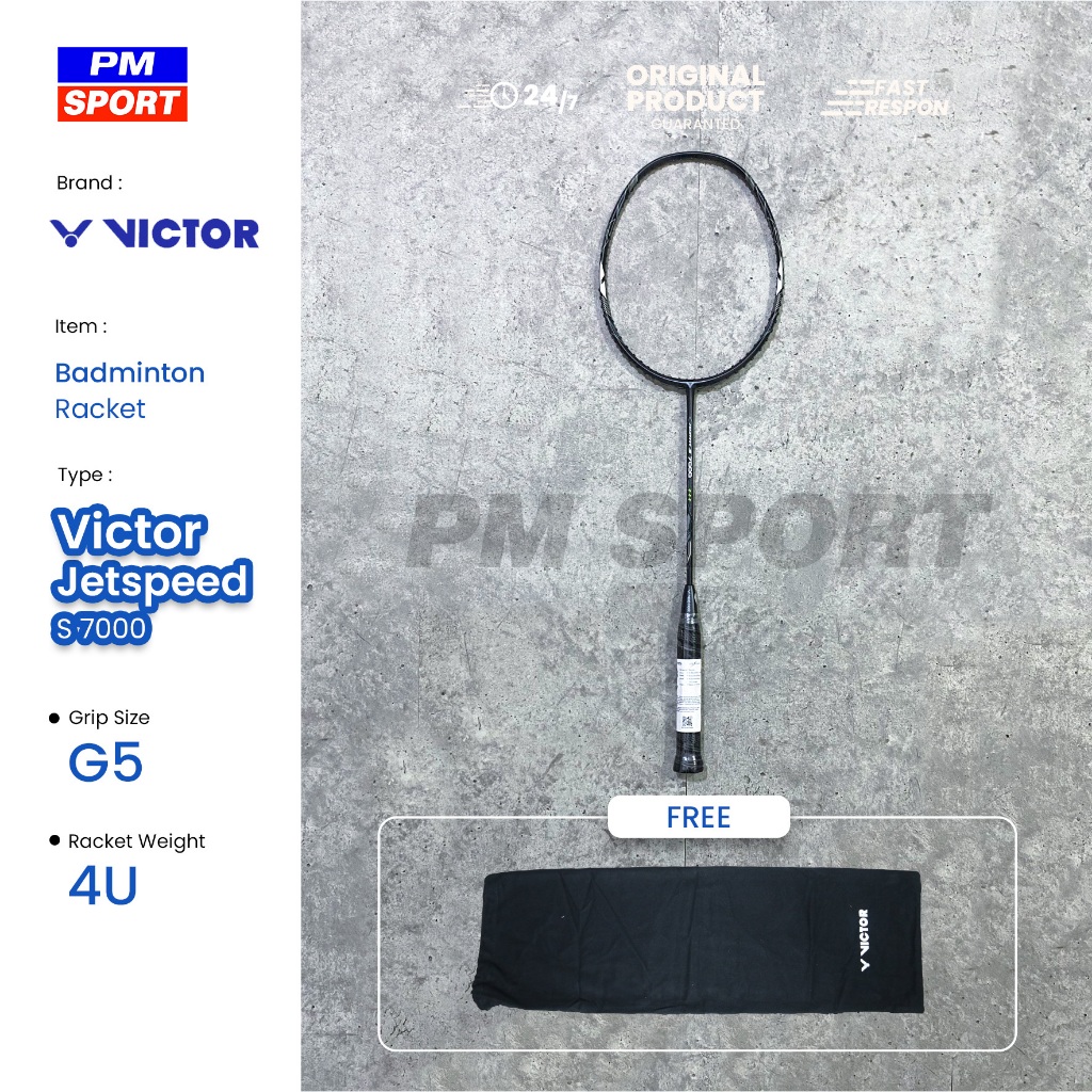 RAKET BADMINTON / BULUTANGKIS VICTOR JETSPEED S 7000 ORIGINAL