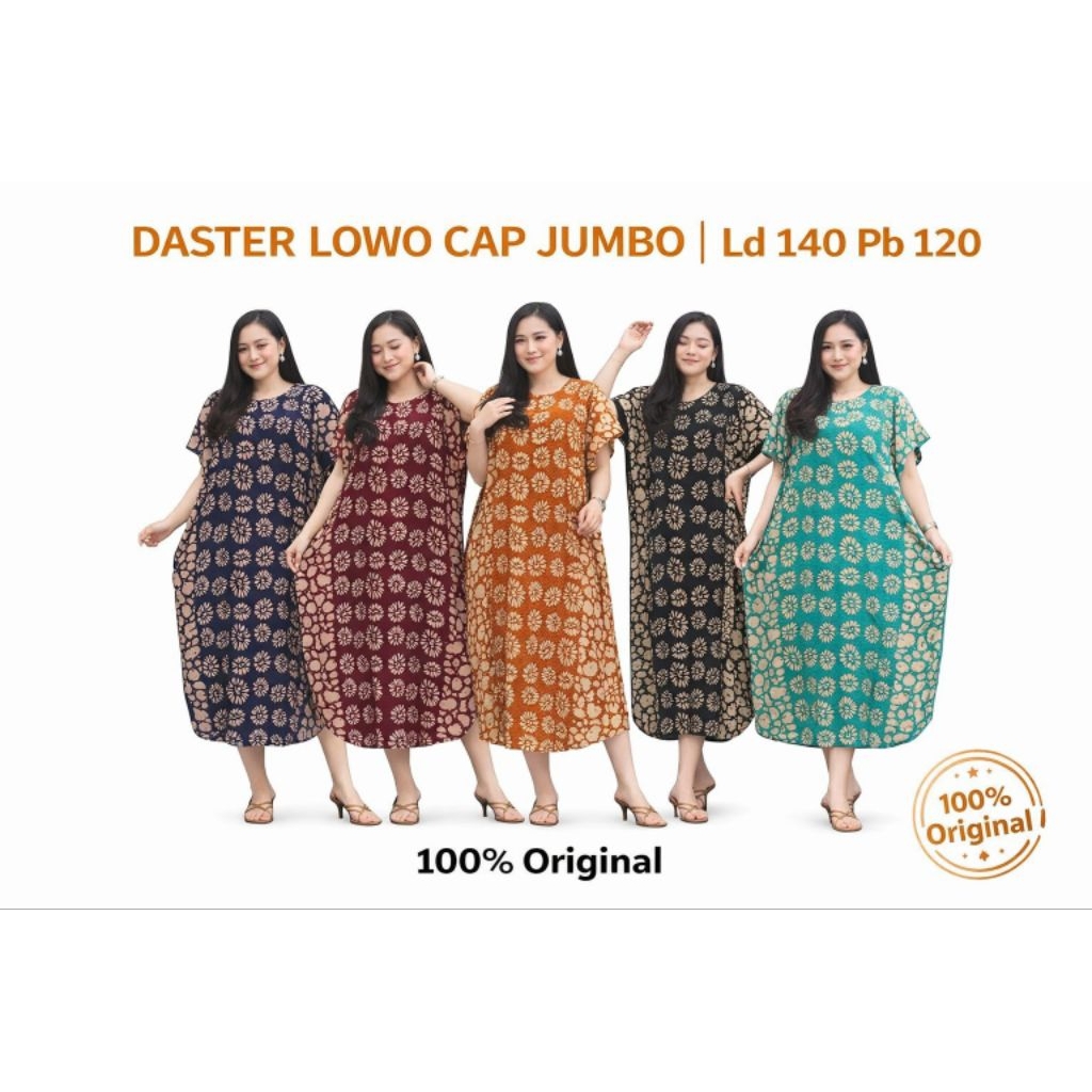 Daster Lowo Cap (Batu) Resleting Depan Ld 140
