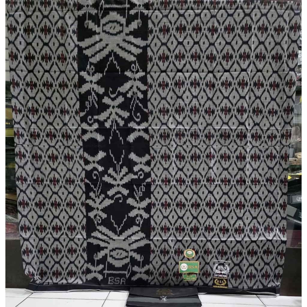 SARUNG BSA KAWUNG MESRES 100 JAHIT TENGAH ORIGINAL