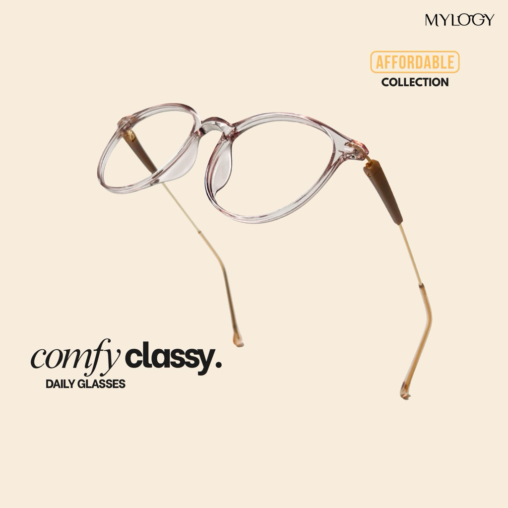 MYLOGY - CHARIZ | Frame Kacamata Bulat | Kacamata Minus / Plus / Silinder Unisex Pria dan Wanita