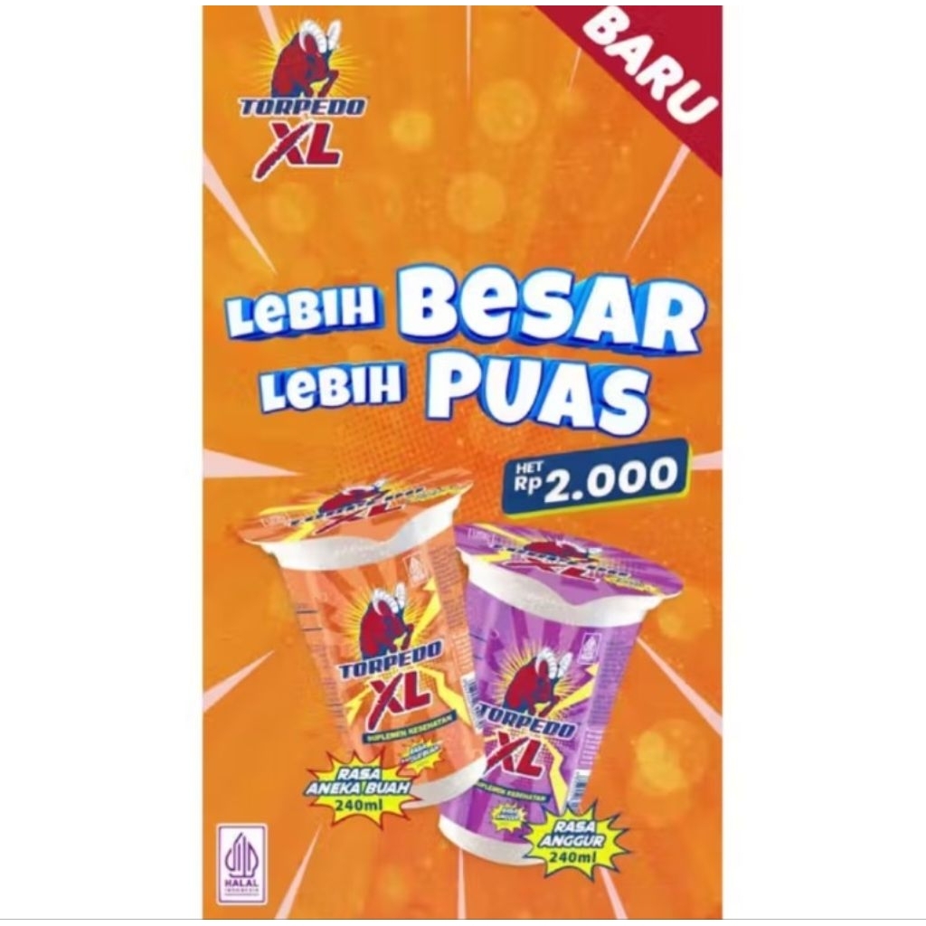 minuman Torpedo kemasan xl