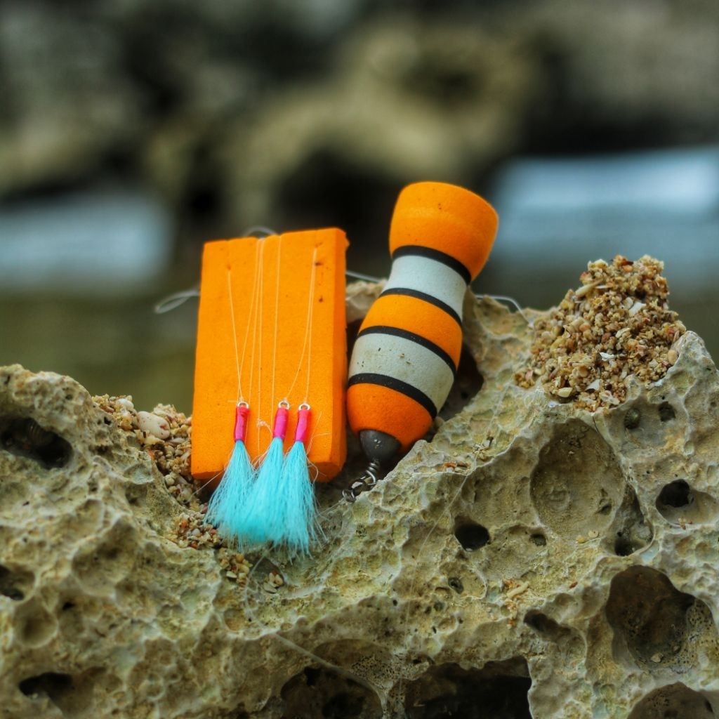 1 Set Pelampung Sabiki 3mata Kail