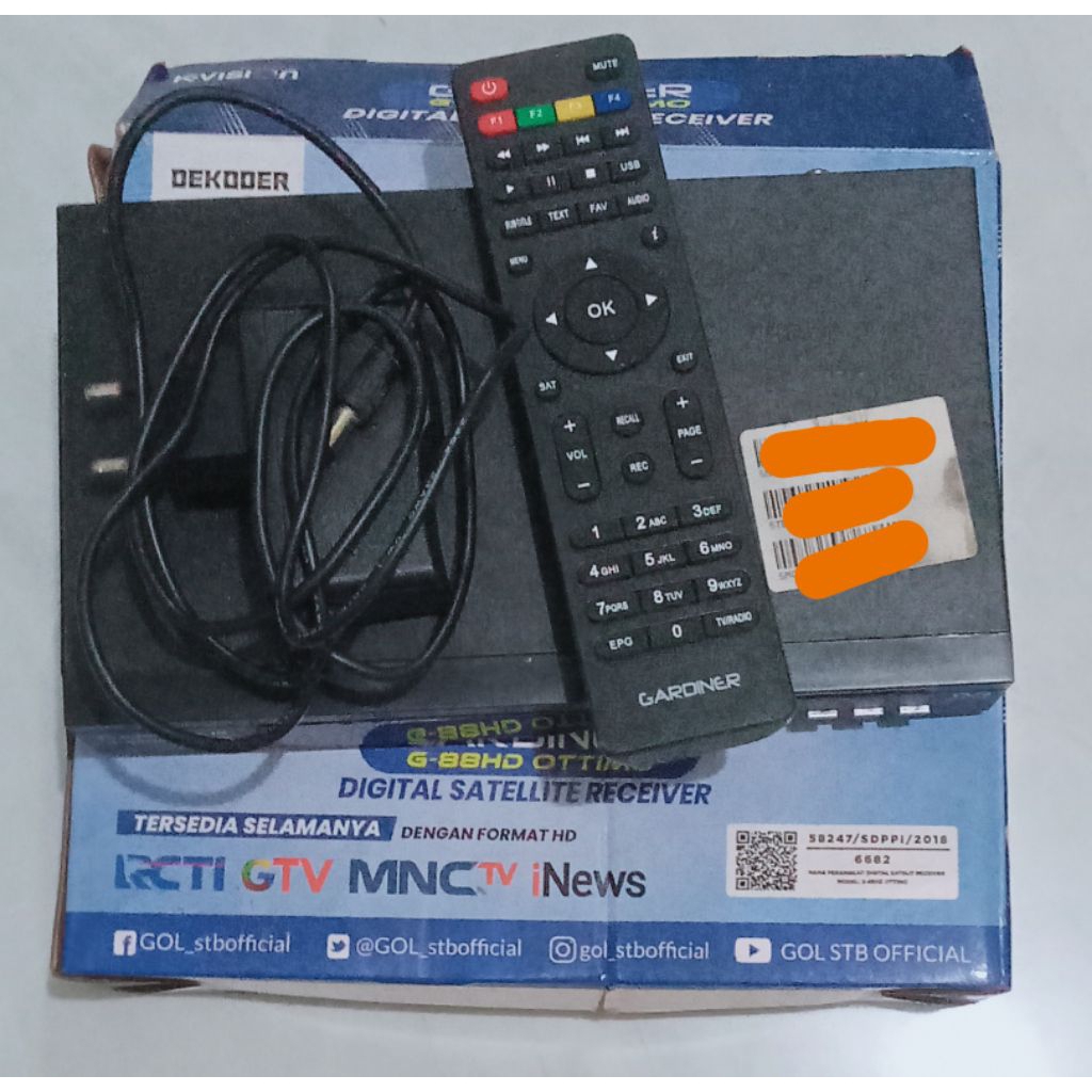 Receiver K VISION GARDINER bekas normal segel mulus