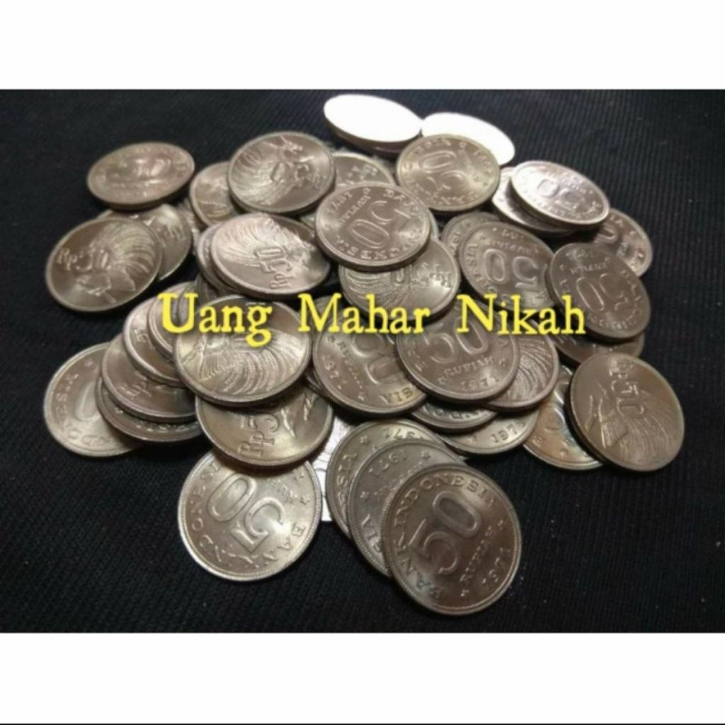 UANG KOIN 50 RUPIAH TAHUN 1971 'BURUNG CENDRAWASIH' 1 KEPING / BIJI