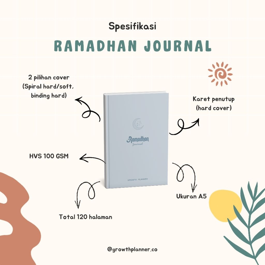 Ramadhan Planner Cetak A5 || Ramadhan Journal muslimah || ramadan planner 2026