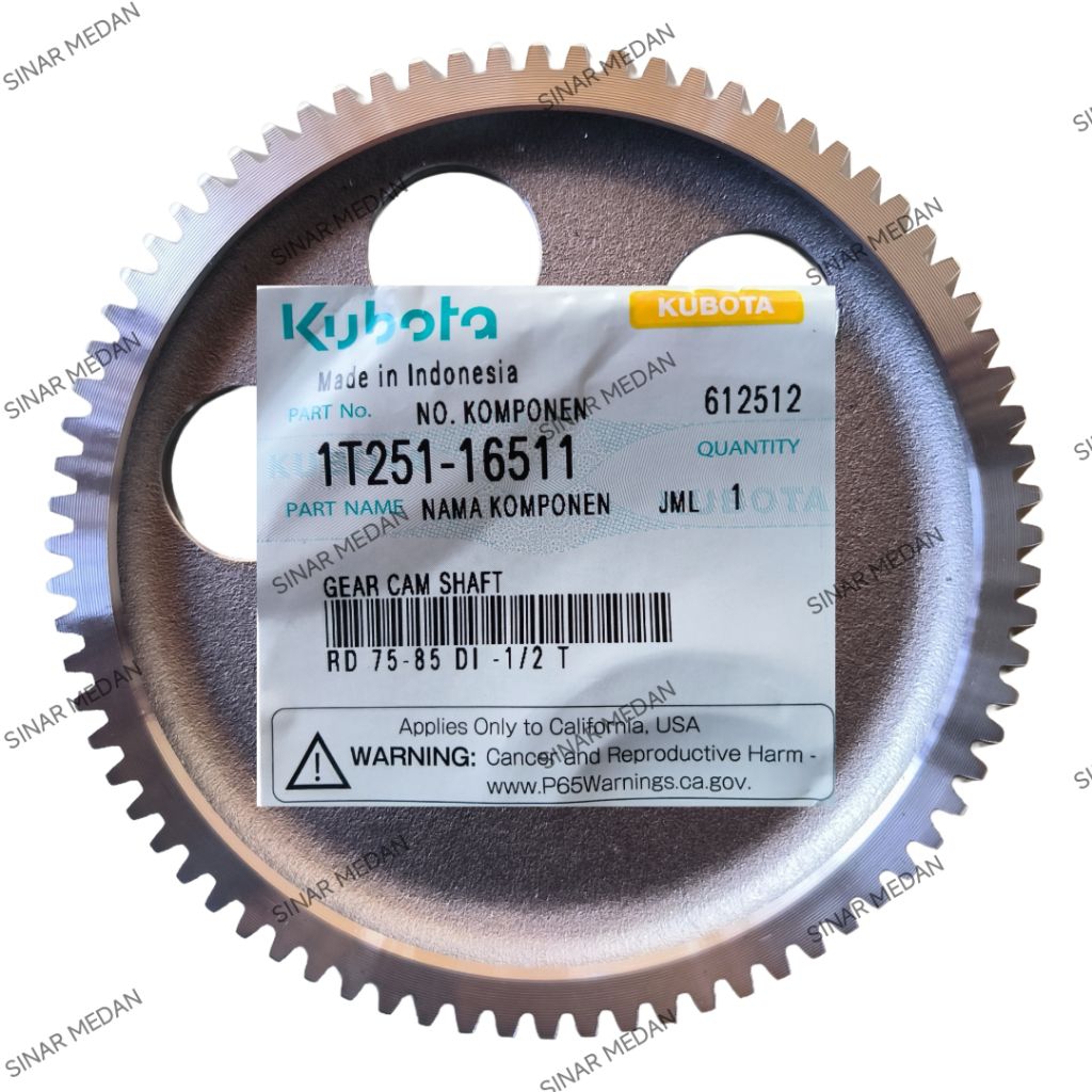 RD85 Gear Camshaft Kubota RD 75 Gigi As Klep cam shaft