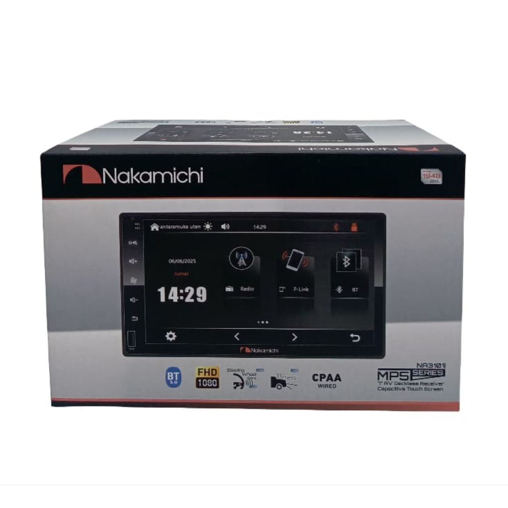Headunit 7 Inch Mp5 Deckless Nakamichi NA31011