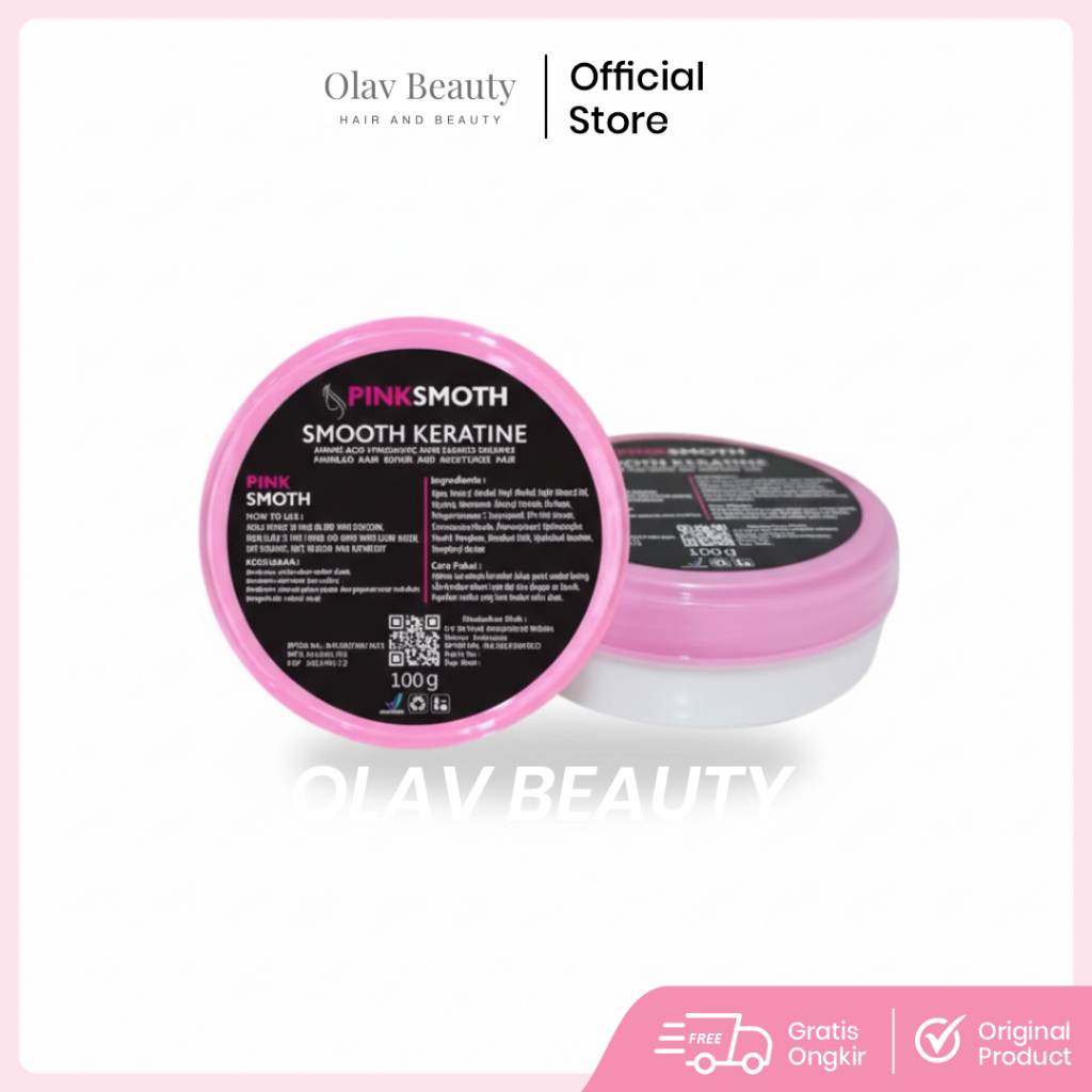 BPOM - Smothing Keratin Rambut Pinksmoth Travel Size 100ml - Pelurus Rambut