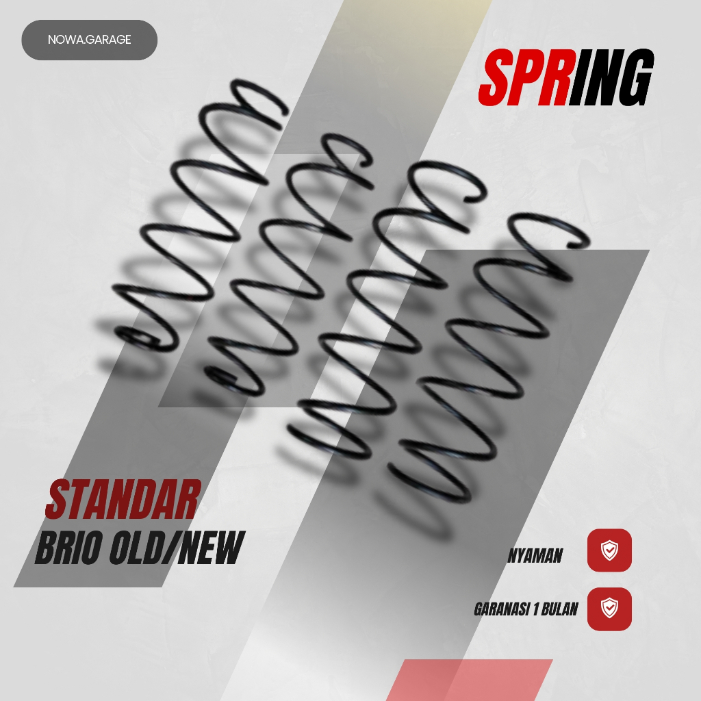 Per Mobil Honda Brio  Standar / 4 Pcs Per Keong Coil Spring Brio Empuk