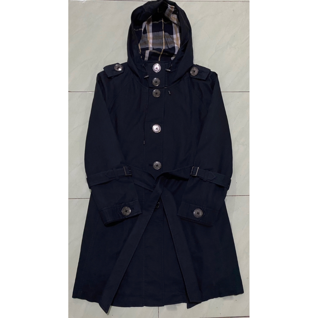 Coat Burberry Hoodie / Coat burberry Original  (Hitam, Emboss) / Coat Hoodie / Coat Winter