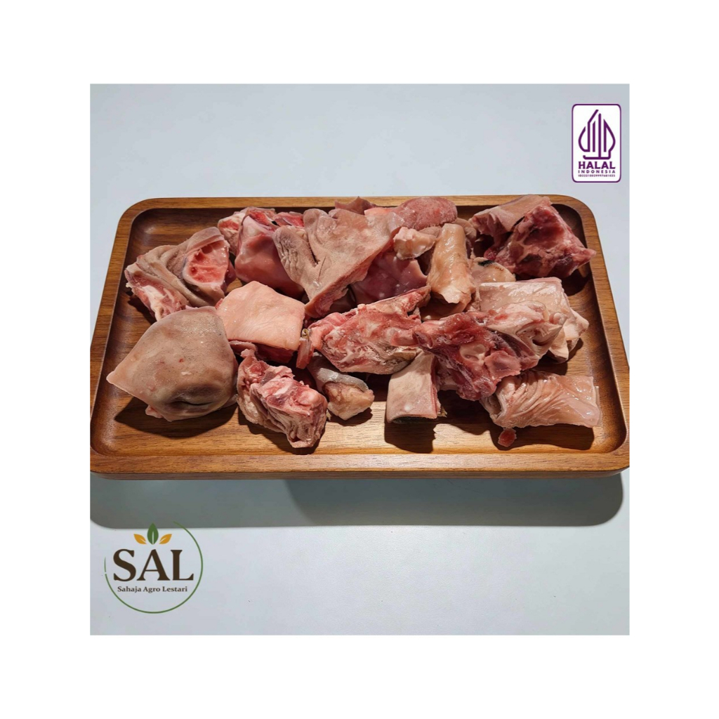 Kepala + Kaki Kambing Domba berat 1 kg sudah bersih, Halal dan Berkualitas Tinggal Masak