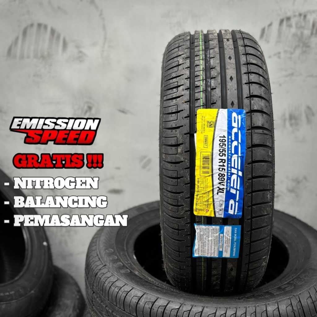Ban Mobil Accelera PHI - R 195 55 R15 - Ban Calya Sigra R15 Tubeles