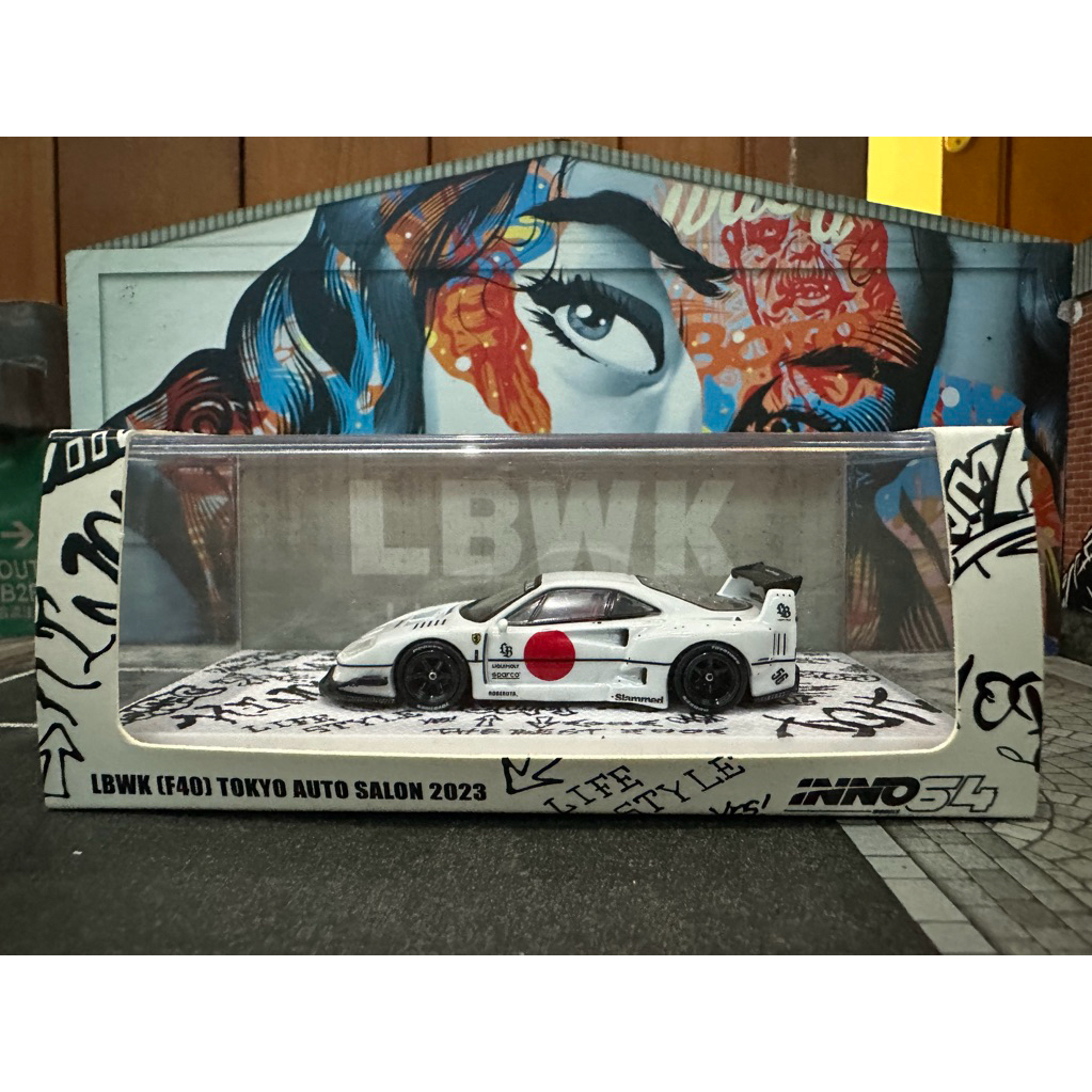 inno64 ferrari f40 white
