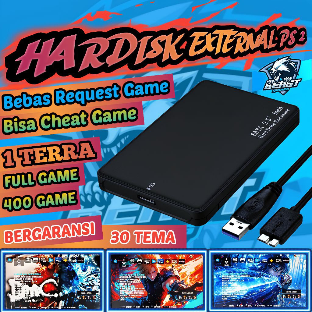 HARDISK EKSTERNAL PS2 1 TB