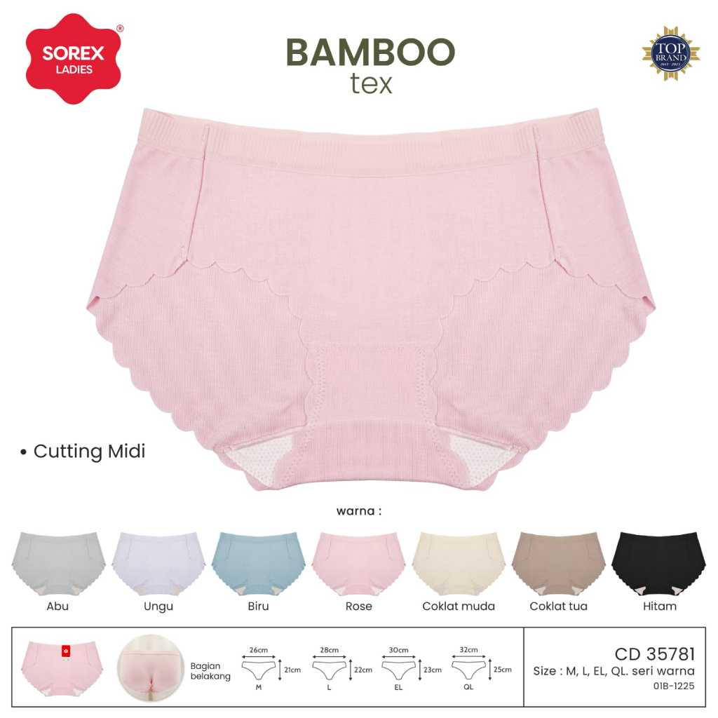 Sorex CD Midi Wanita Bamboo Tex ( Viskosa ) CD 35781