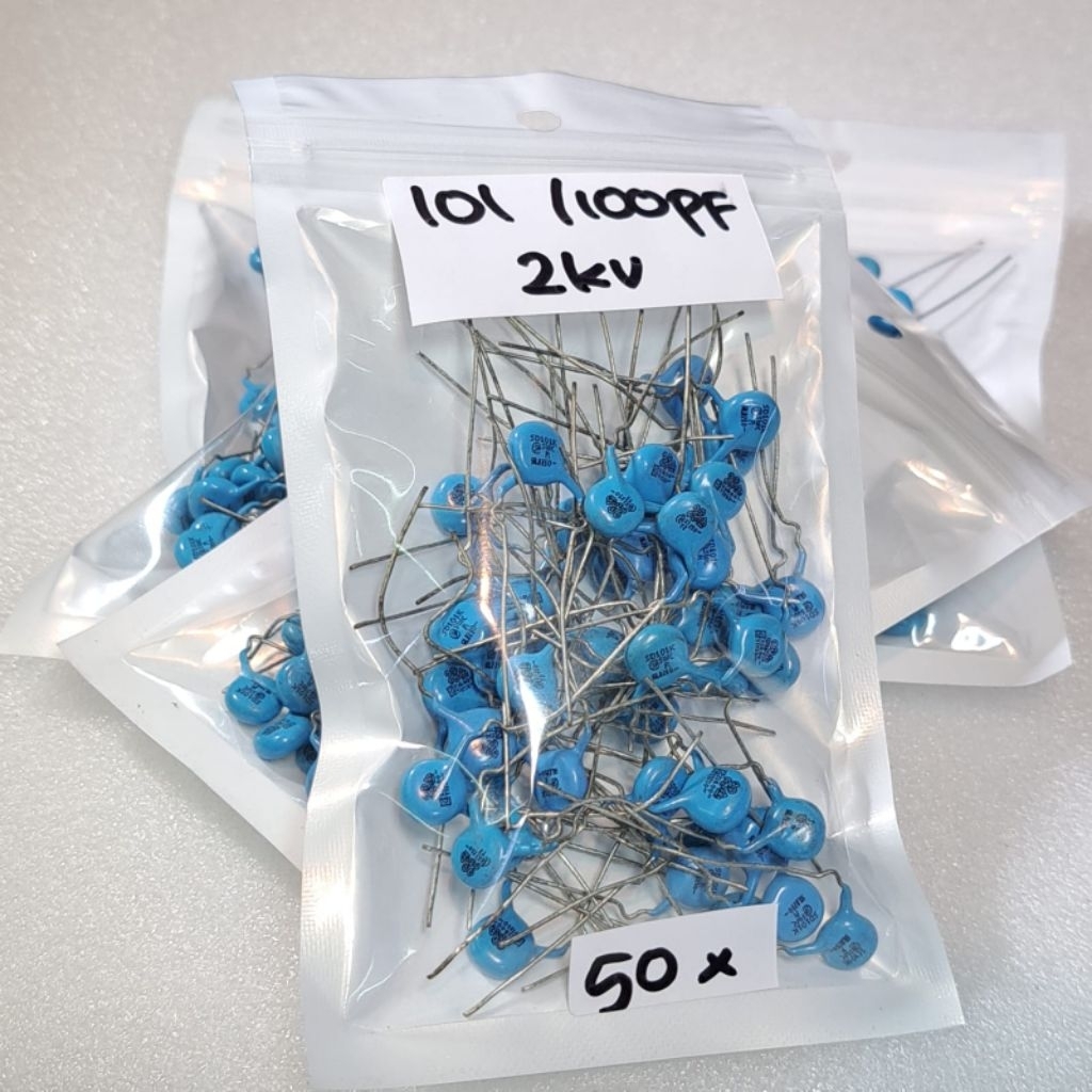 kapasitor keramik 101pf  2kv 100pf 2 kv 50pcs