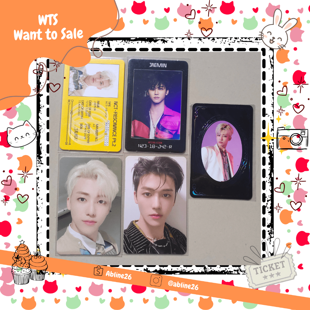 PC Official Jaemin Resonance Depature Ver, Arrival Ver, Depature Ver Selca, Arrival Ver Selca, Yearb