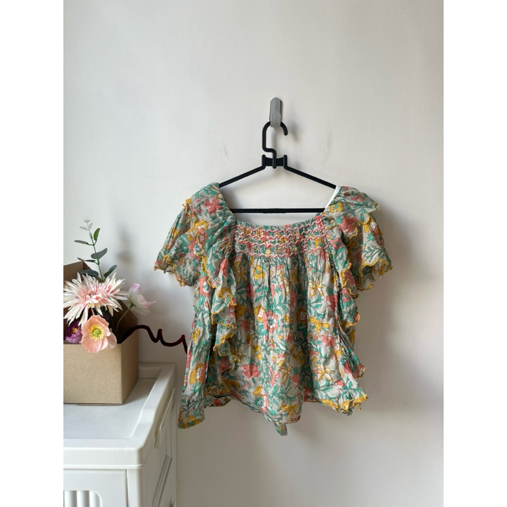 8th louise misha top smocked top baju anak smocked