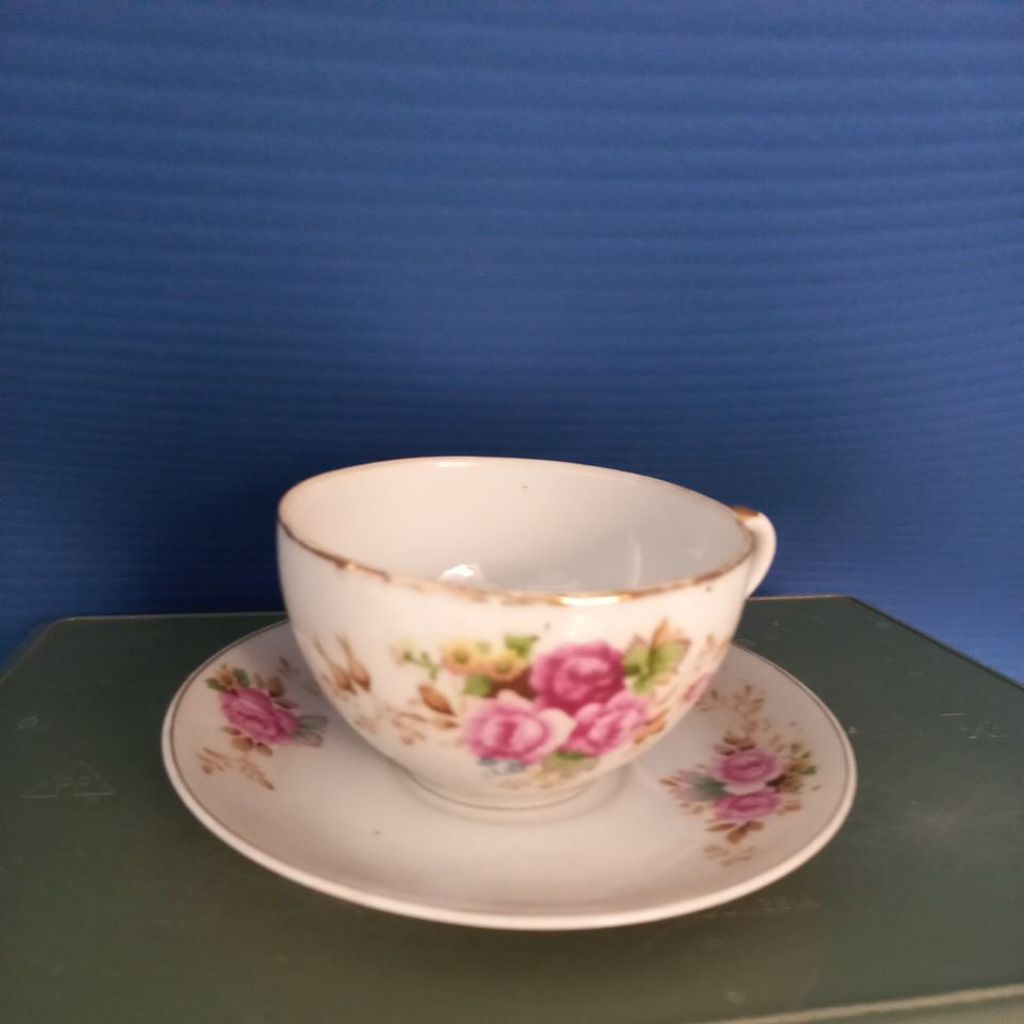 Tea set keramik jadul isi 14