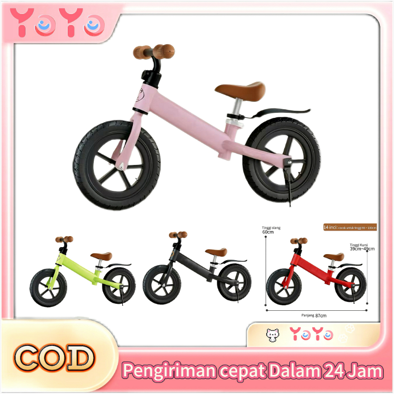 Sepeda Tanpa Pedal Untuk Anak-Anak Sepeda Balance Bike Tanpa Pedal Anak Sepeda Mainan Anak Sepeda Ba