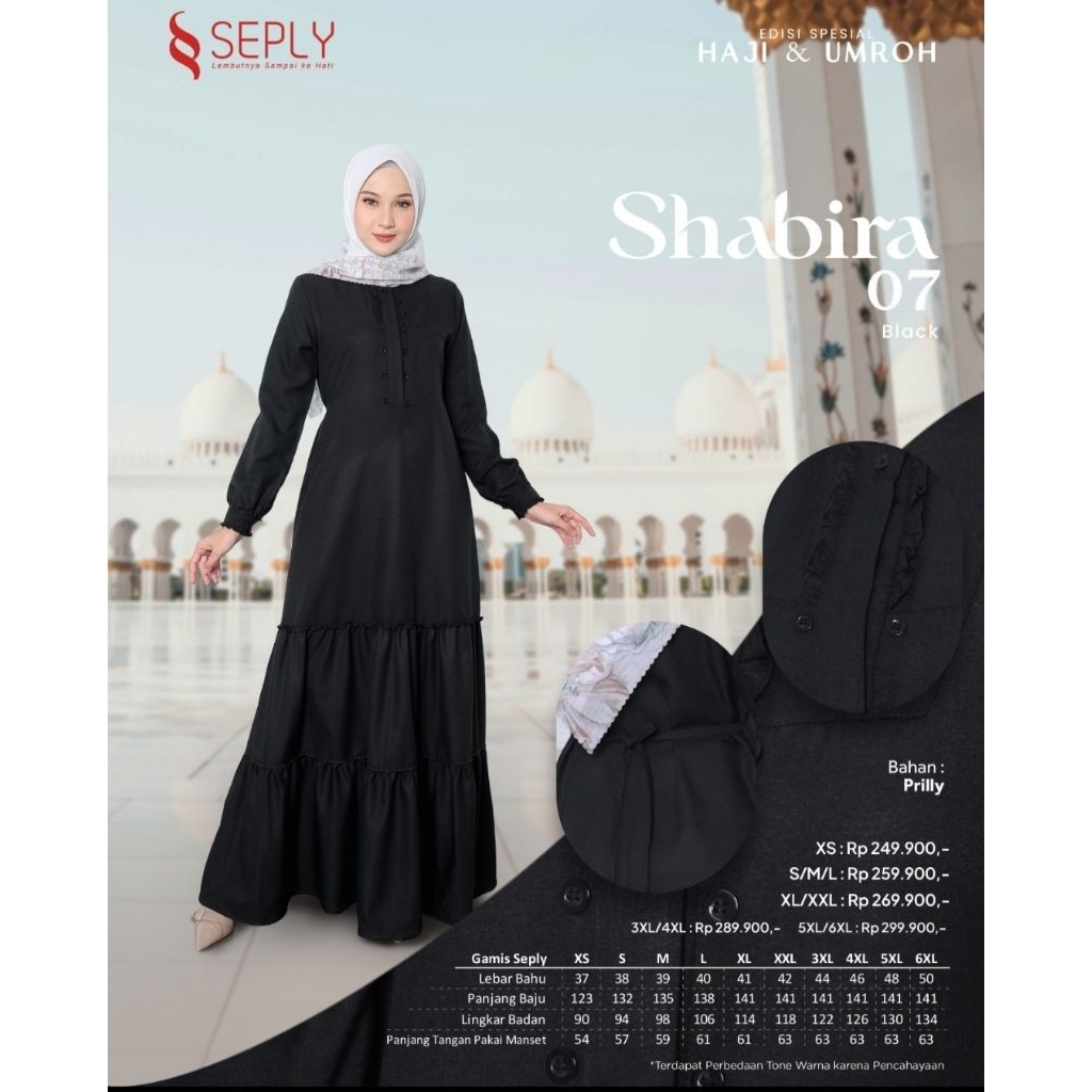 GAMIS ETHICA SHABIRA 07 BLACK