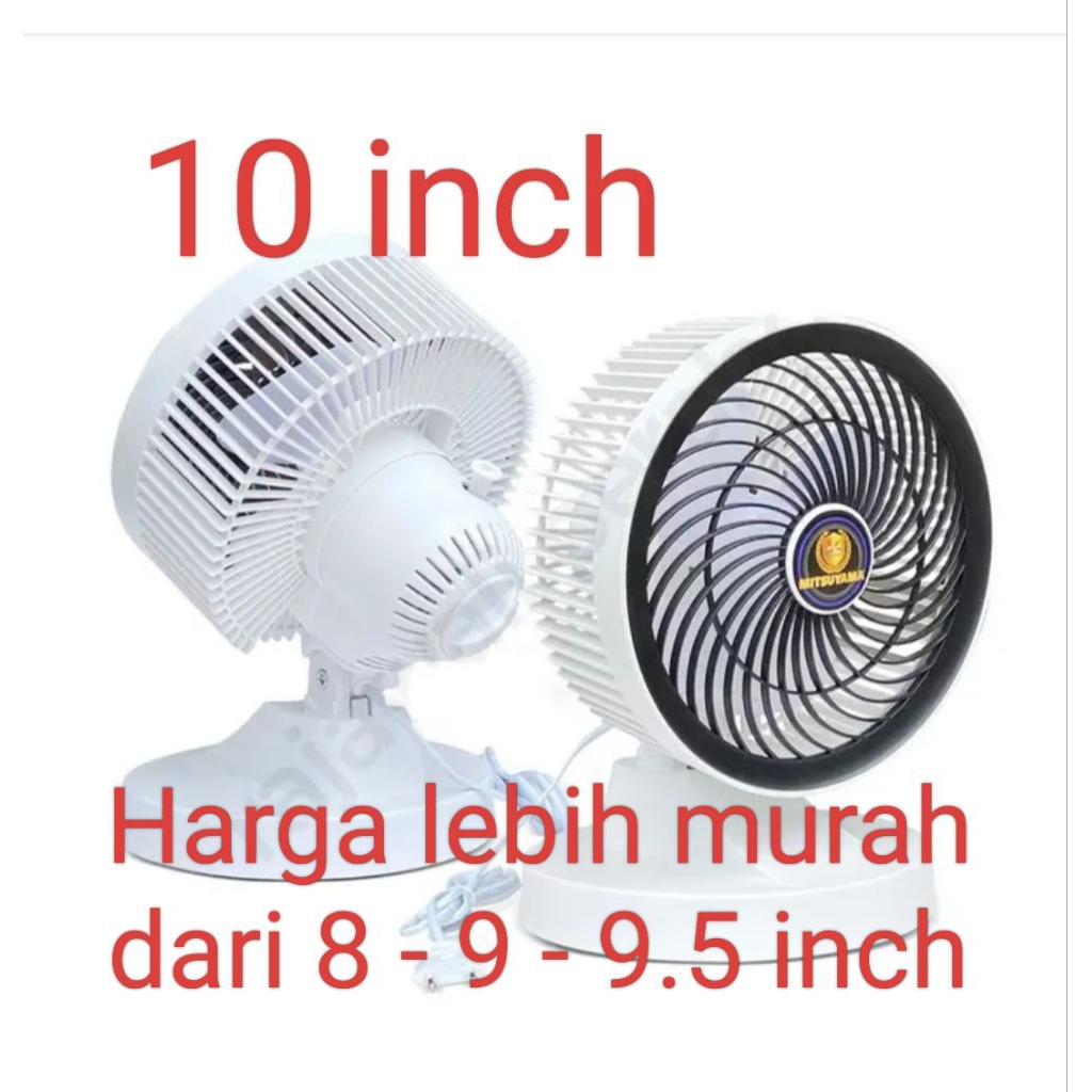 Mitshumaya Kipas Angin Deskfan 10 inch Kipas Angin Meja 10" Kipas Angin Duduk 10 inc