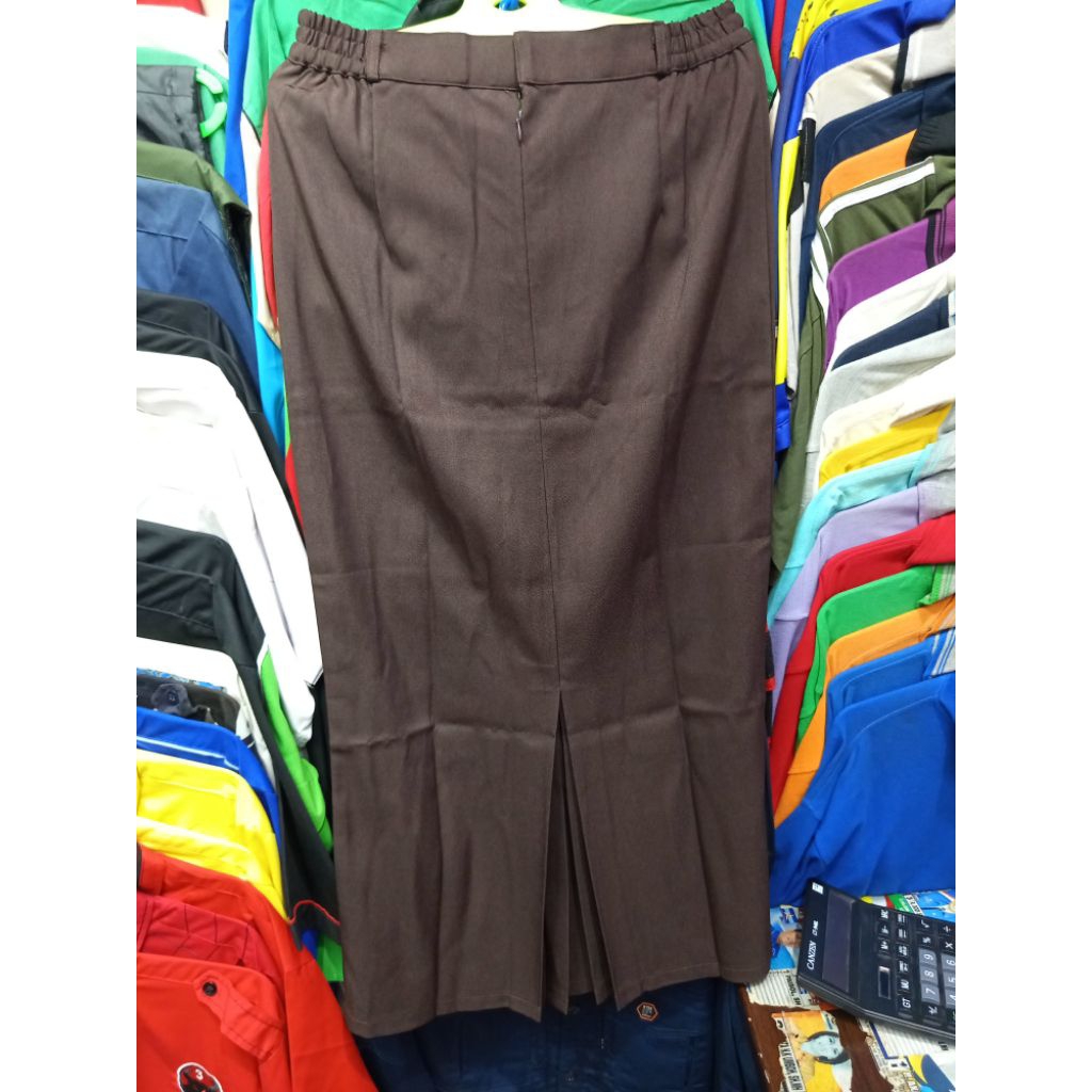 rok sepan coklat Pramuka & hitam untuk guru & PNS